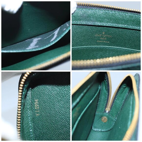 LOUIS VUITTON Taiga Baikal Clutch Bag Epicea M30184 LV Auth th5531 - Picture 15 of 16